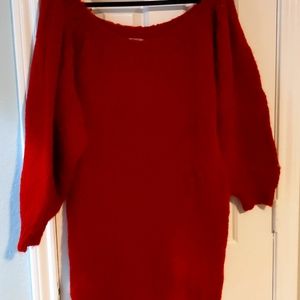 ASOS red sweater dress size 14